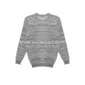 Men's Knitted Sweater Charcoal AB Yarn Crewneck Pullover